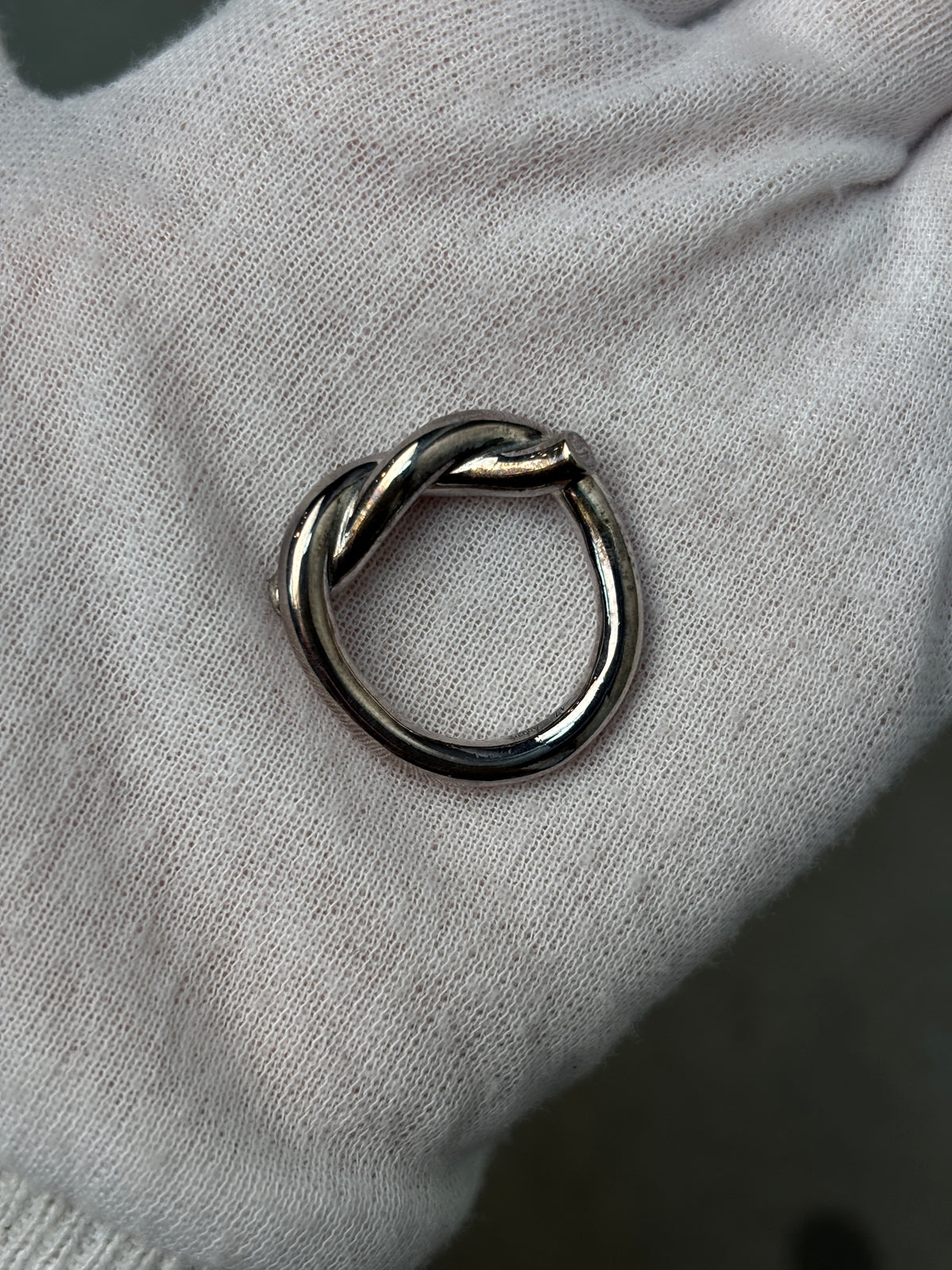 Bottega Veneta Silver Knot Ring