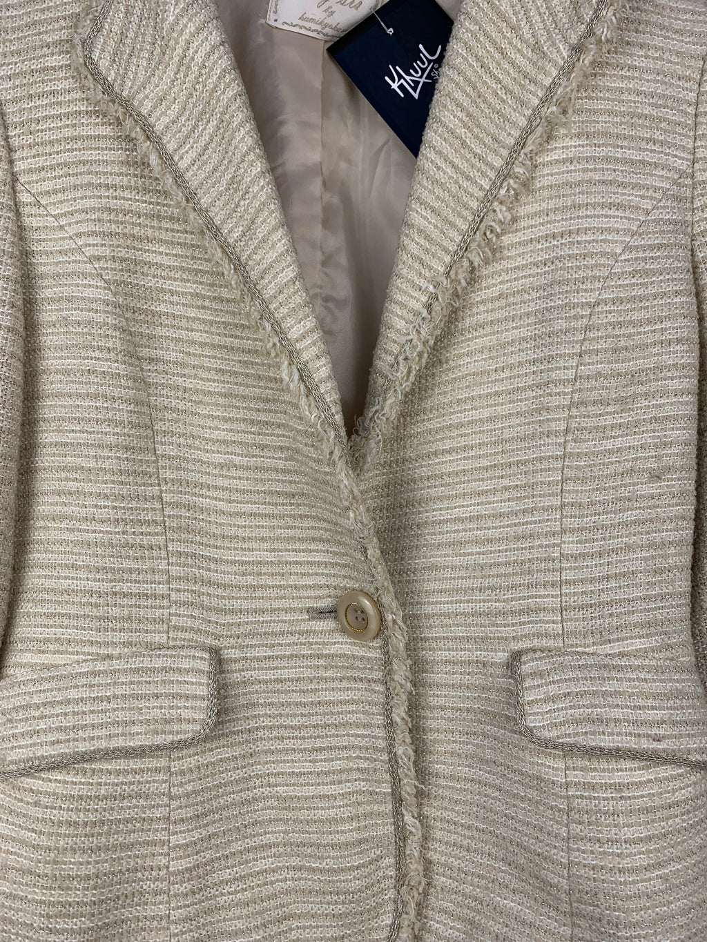 Womens Vintage Any Sis White Blazer