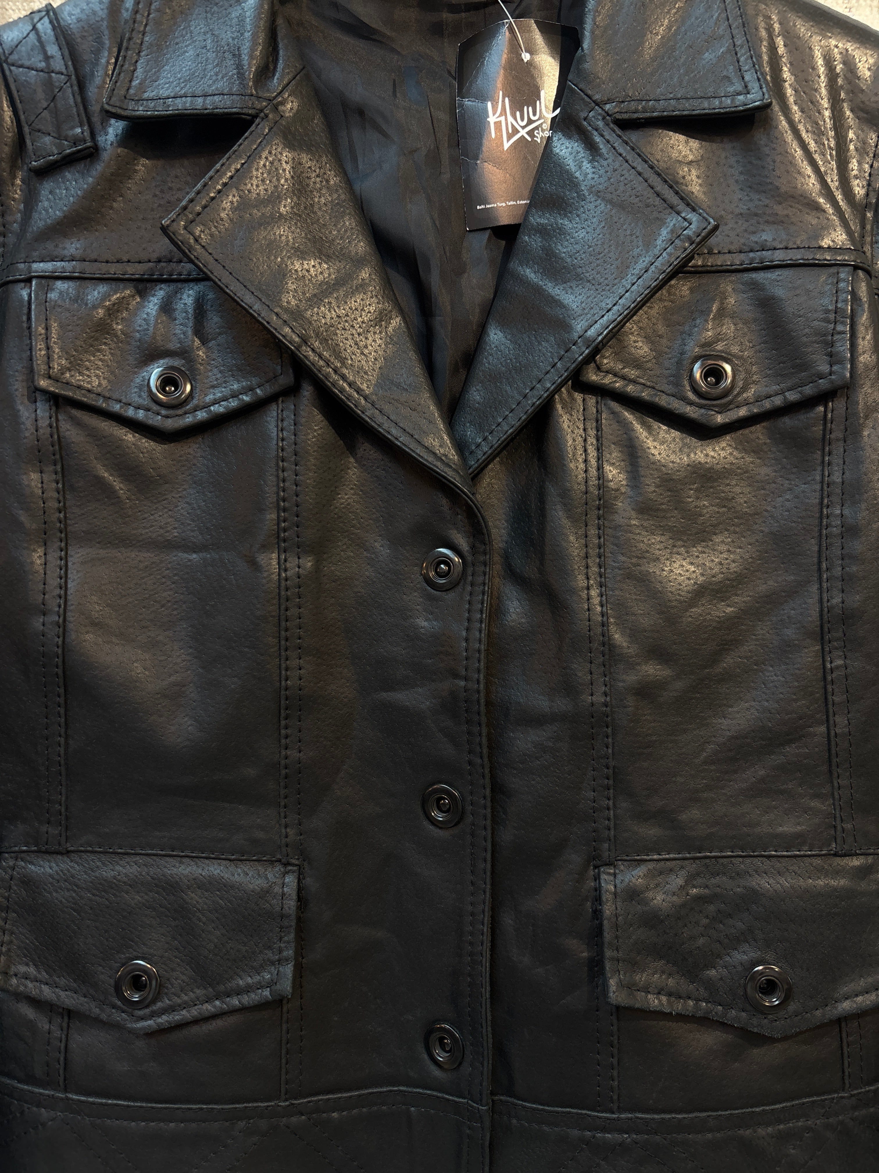 Woman by Halens Black Leather Jacket
