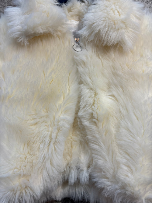 Blanco Y2K Faux Fur Cropped Jacket