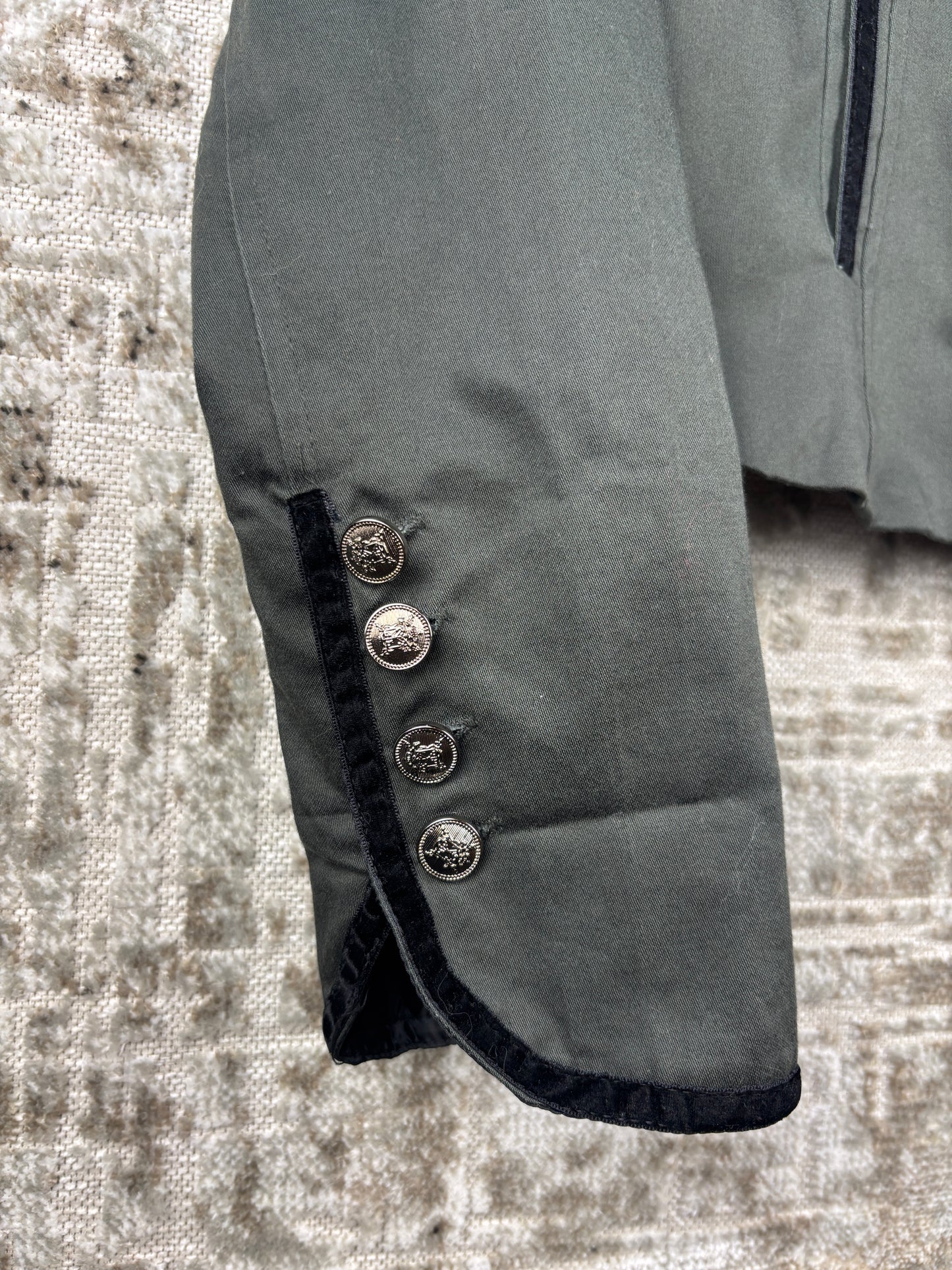 Womens Y2K Green Napoleon Style Jacket