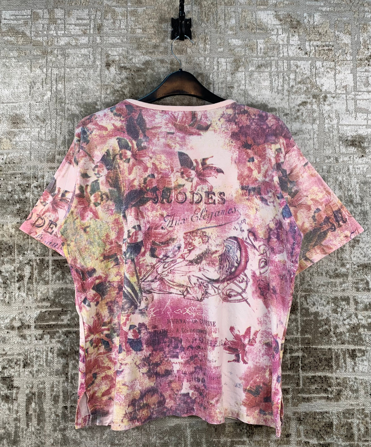 Womens Dolce Donna Y2K Beaded T Shirt