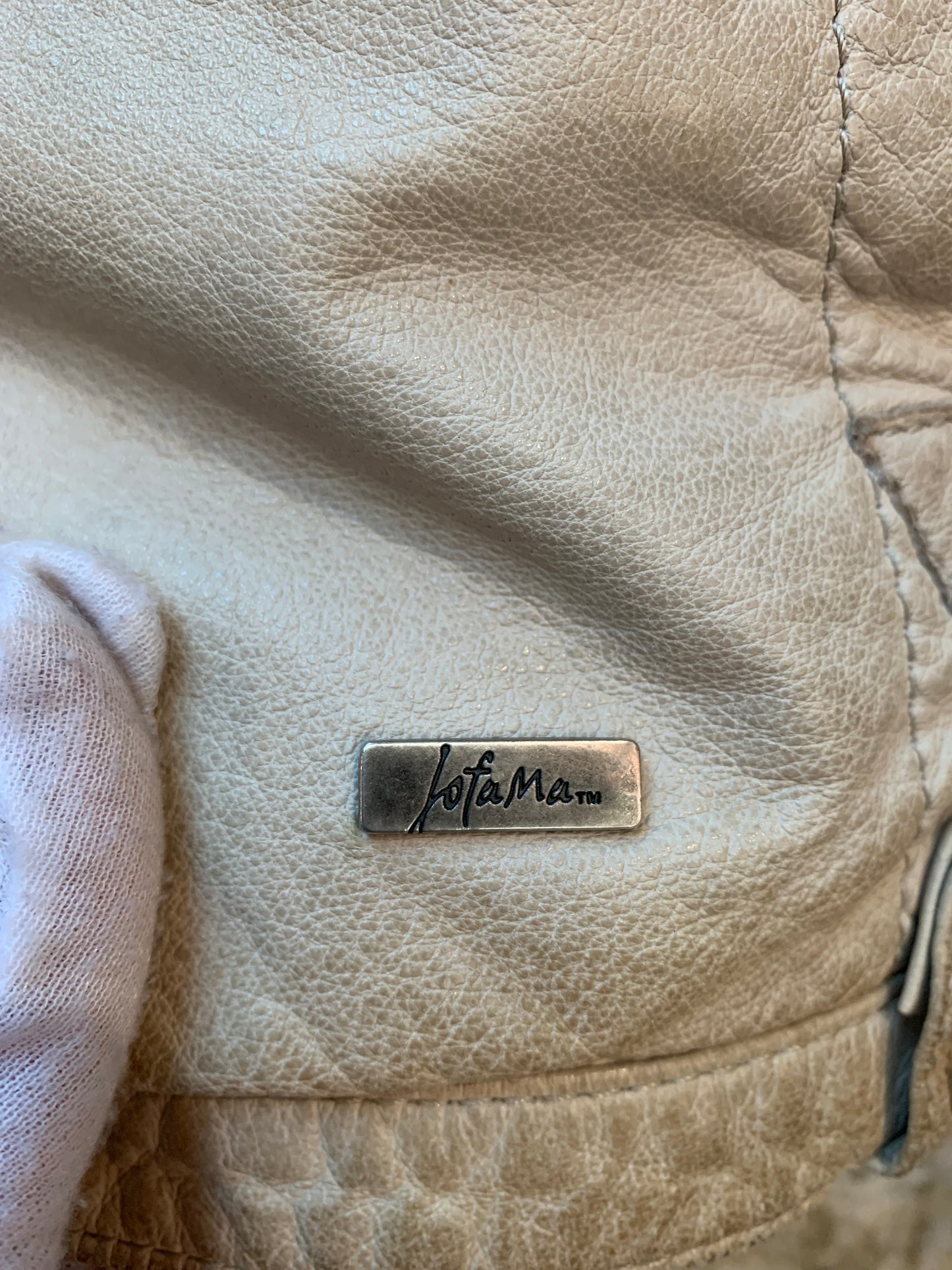 Men's Jofama Beige Leather Jacket