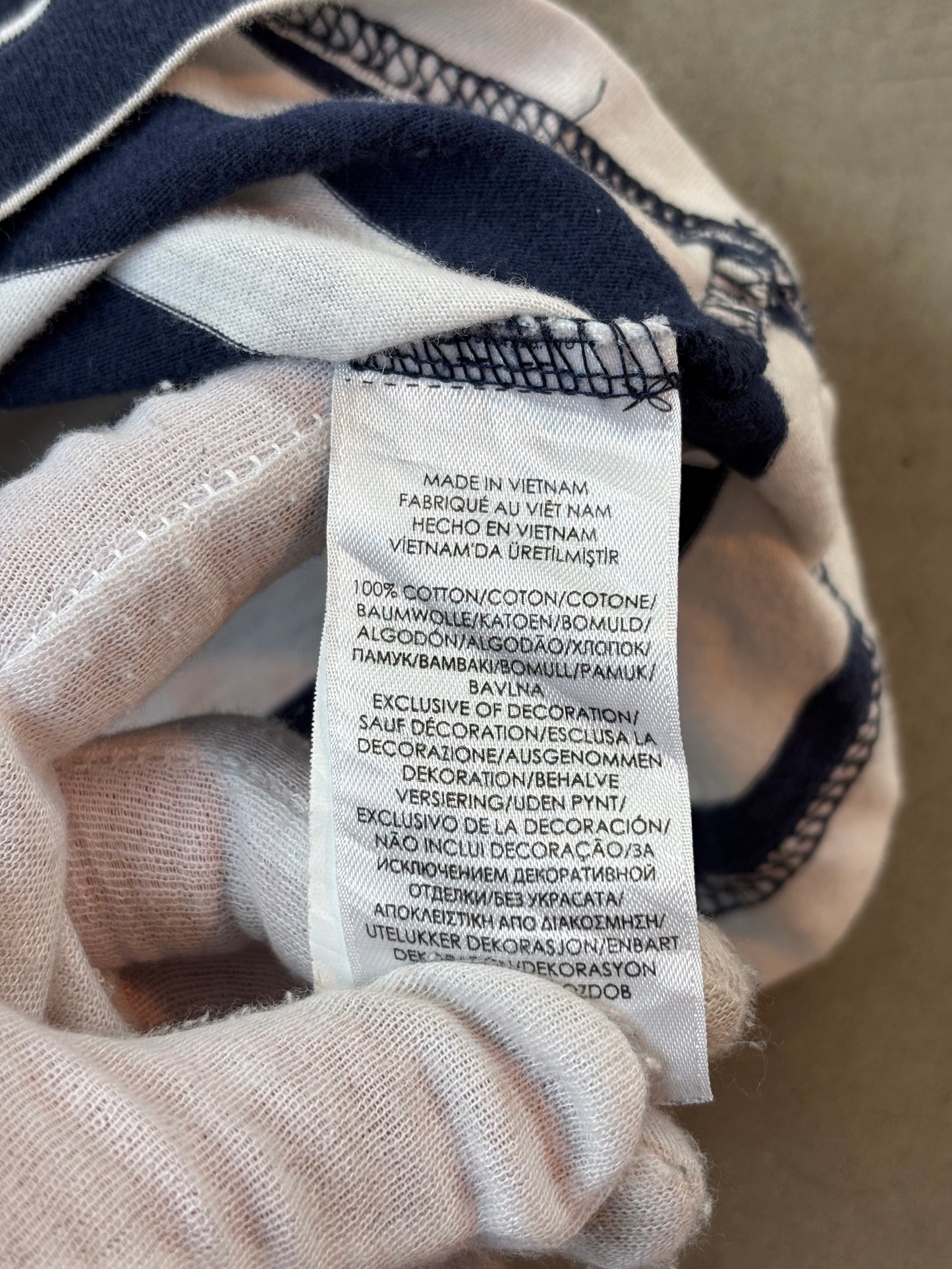 Polo Ralph Lauren Navy and White Striped Hoodie
