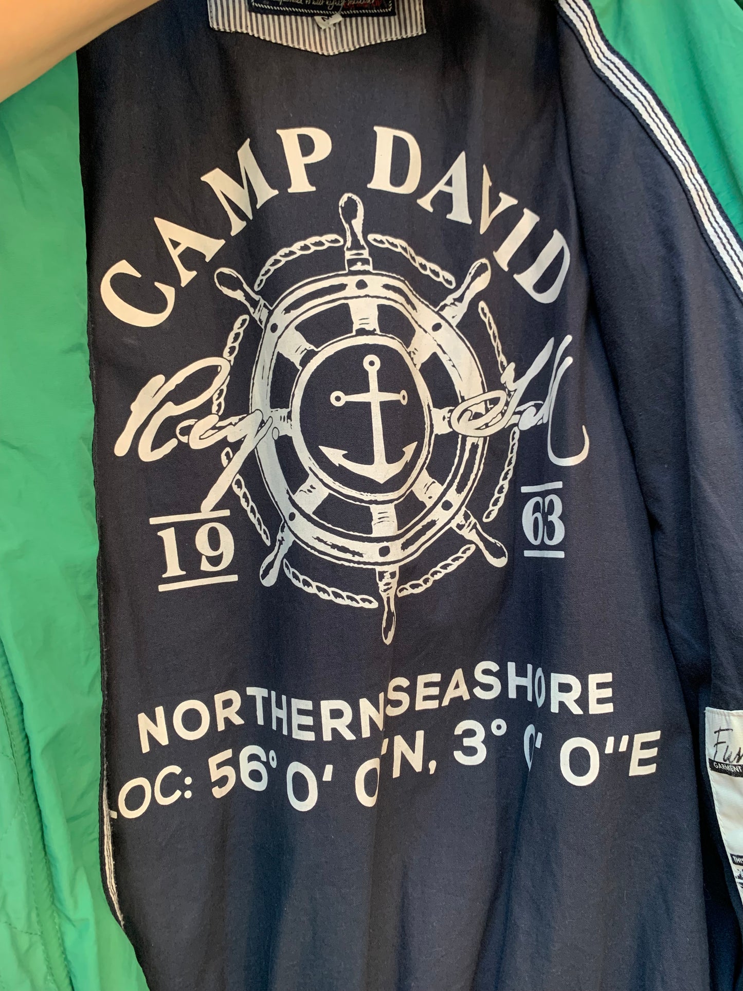 Men's Vintage Camp David Green Sea Jacket