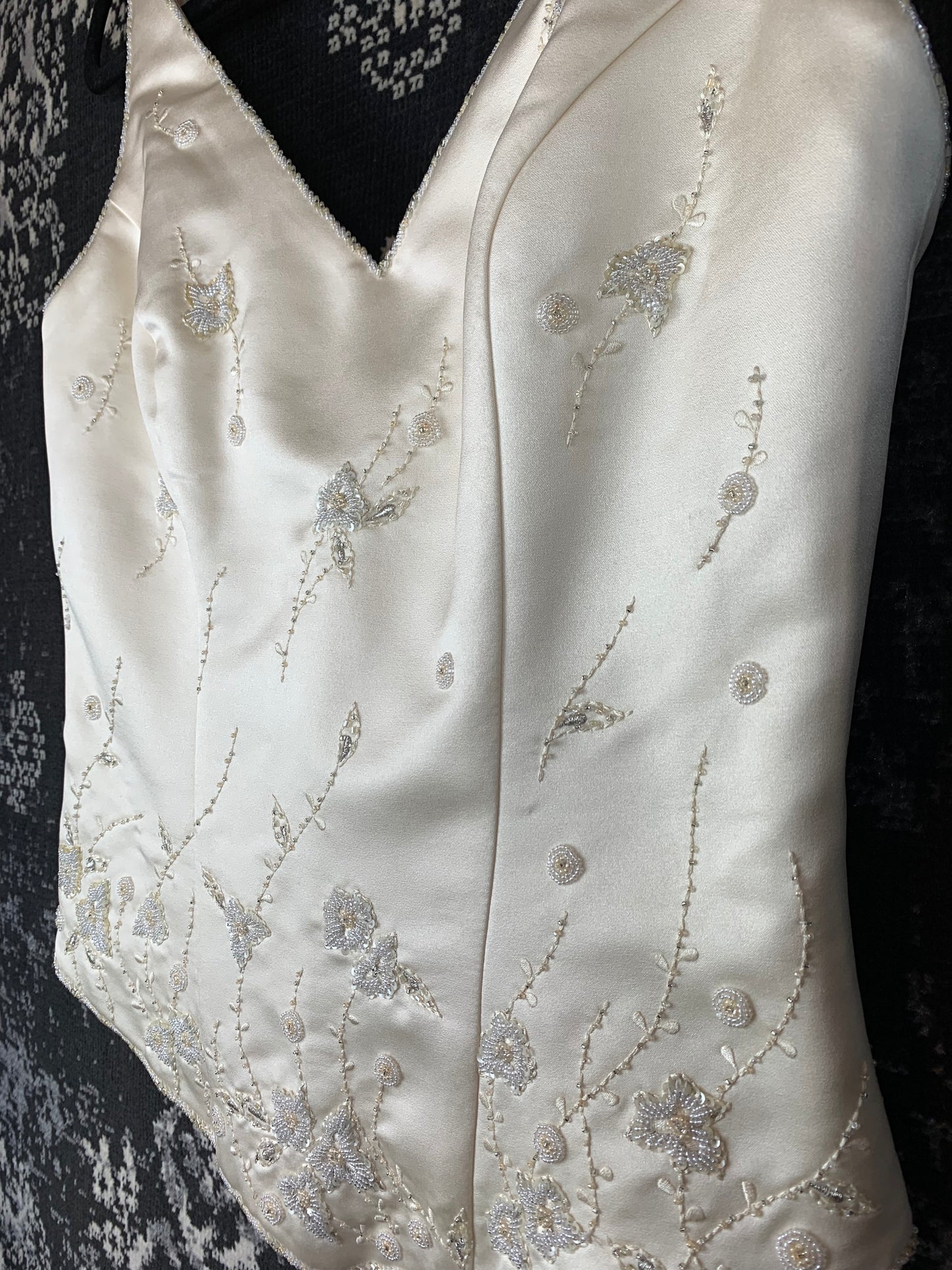 Women's Vintage Ivory Wedding Corset Top