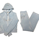 Juicy Couture Light Blue Velour Tracksuit Set