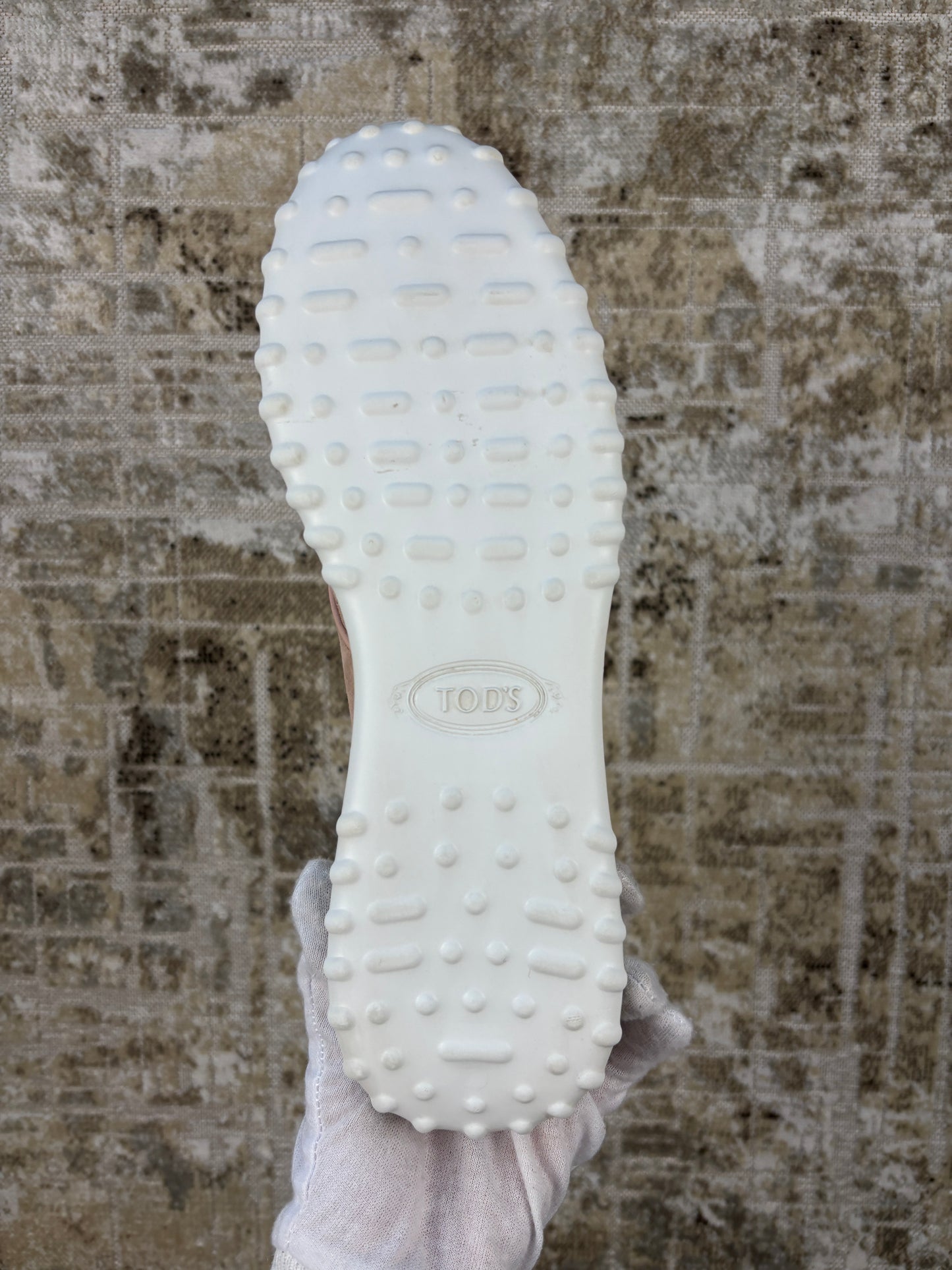 Tod's Women's Pink Suede Perforated Sneakers