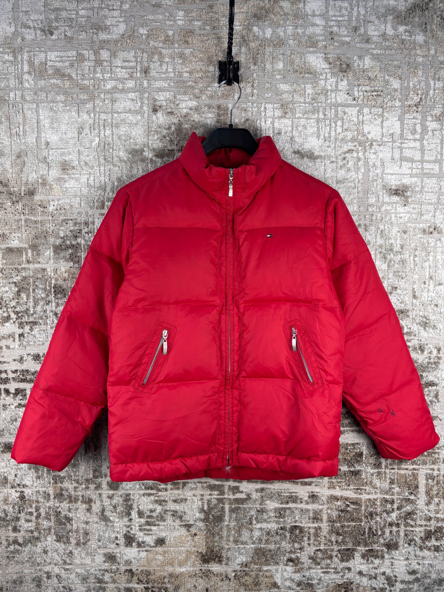 Women's Tommy Hilfiger Red Puffer Jacket