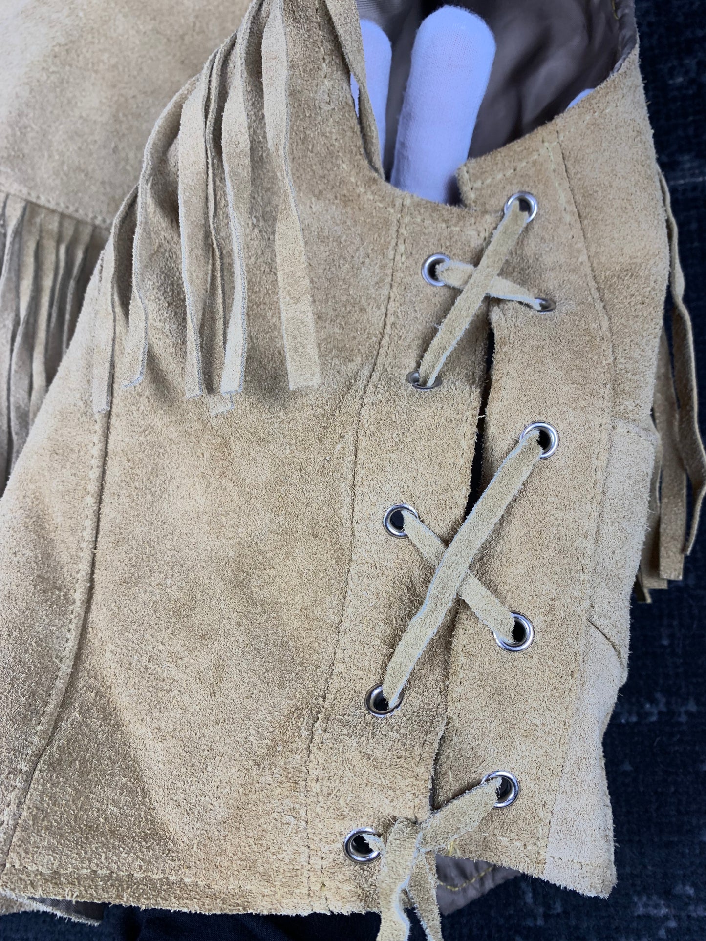 Women's Western Fringe Suede Leather Vest