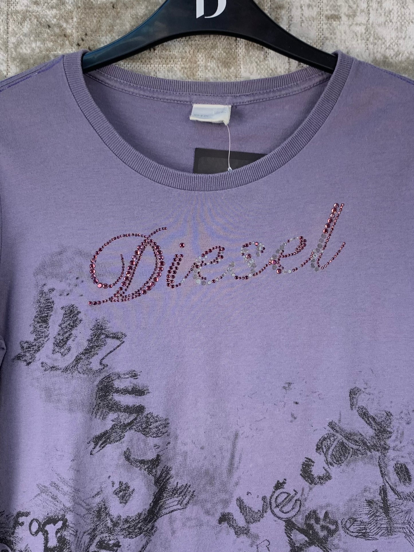 Womens Y2K Diesel Long Sleeve Top