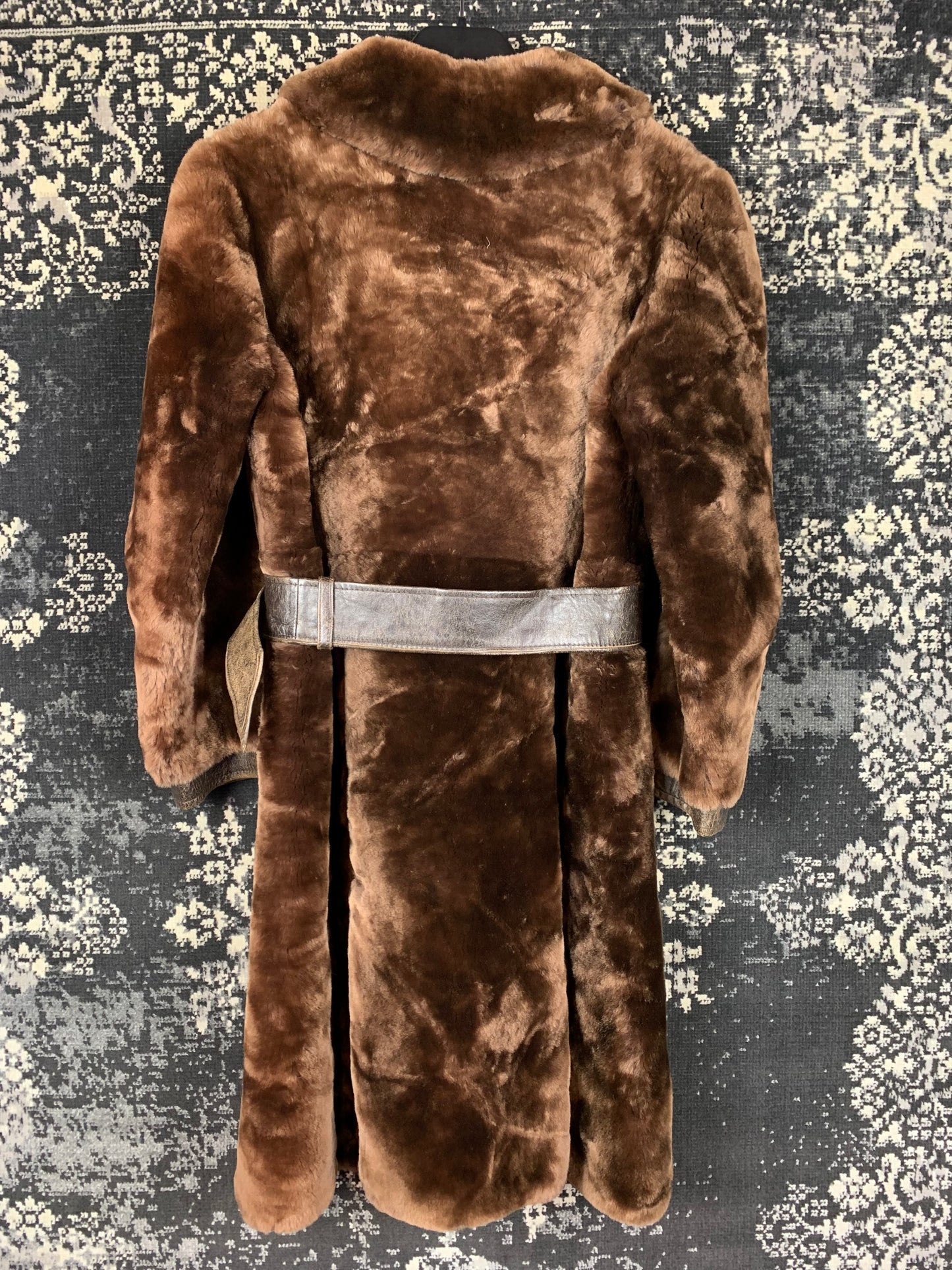 L. Unbehauen and Sohn Nürnberg Vintage Brown Sheared Fur Coat