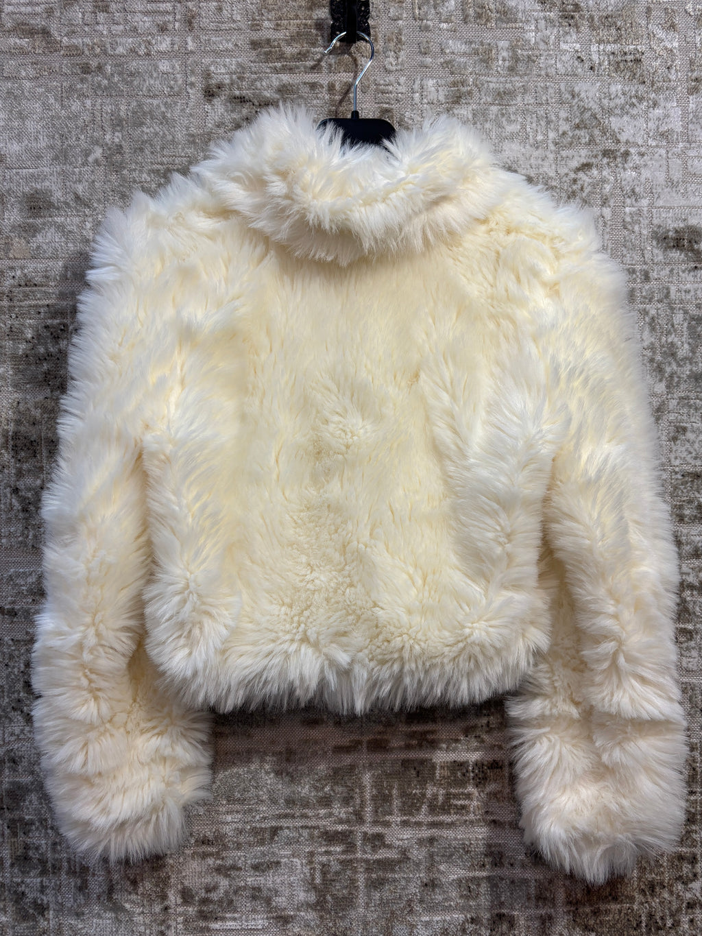 Blanco Y2K Faux Fur Cropped Jacket
