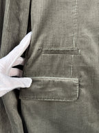 Brunello Cucinelli Corduroy Olive Green Blazer