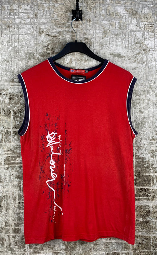Mens Vintage Red Billabong Tank Top