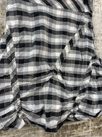 Womens Y2K Checkered Mini Skirt