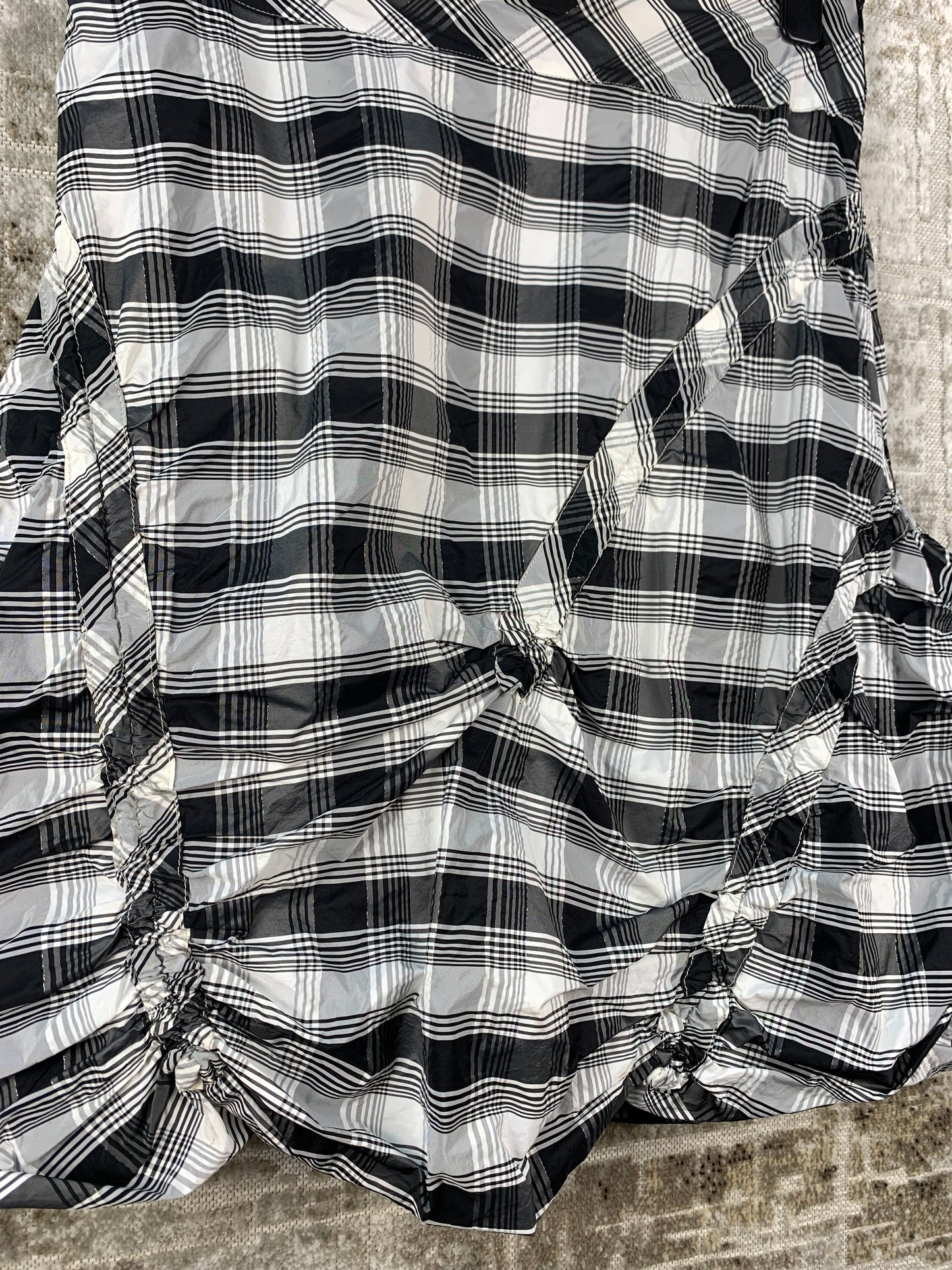 Womens Y2K Checkered Mini Skirt