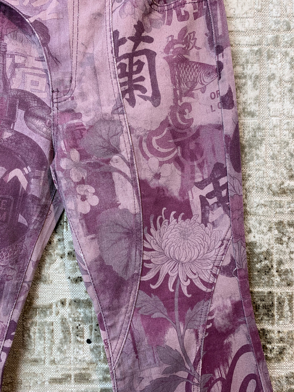 Musera Chinatown Print Flare Jeans