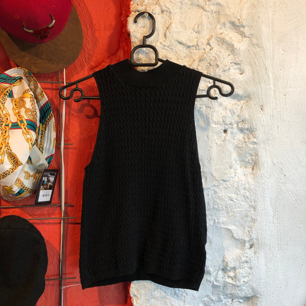 Black Knitted Vest