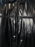 Clock House Glossy PVC Zip-Up Jacket