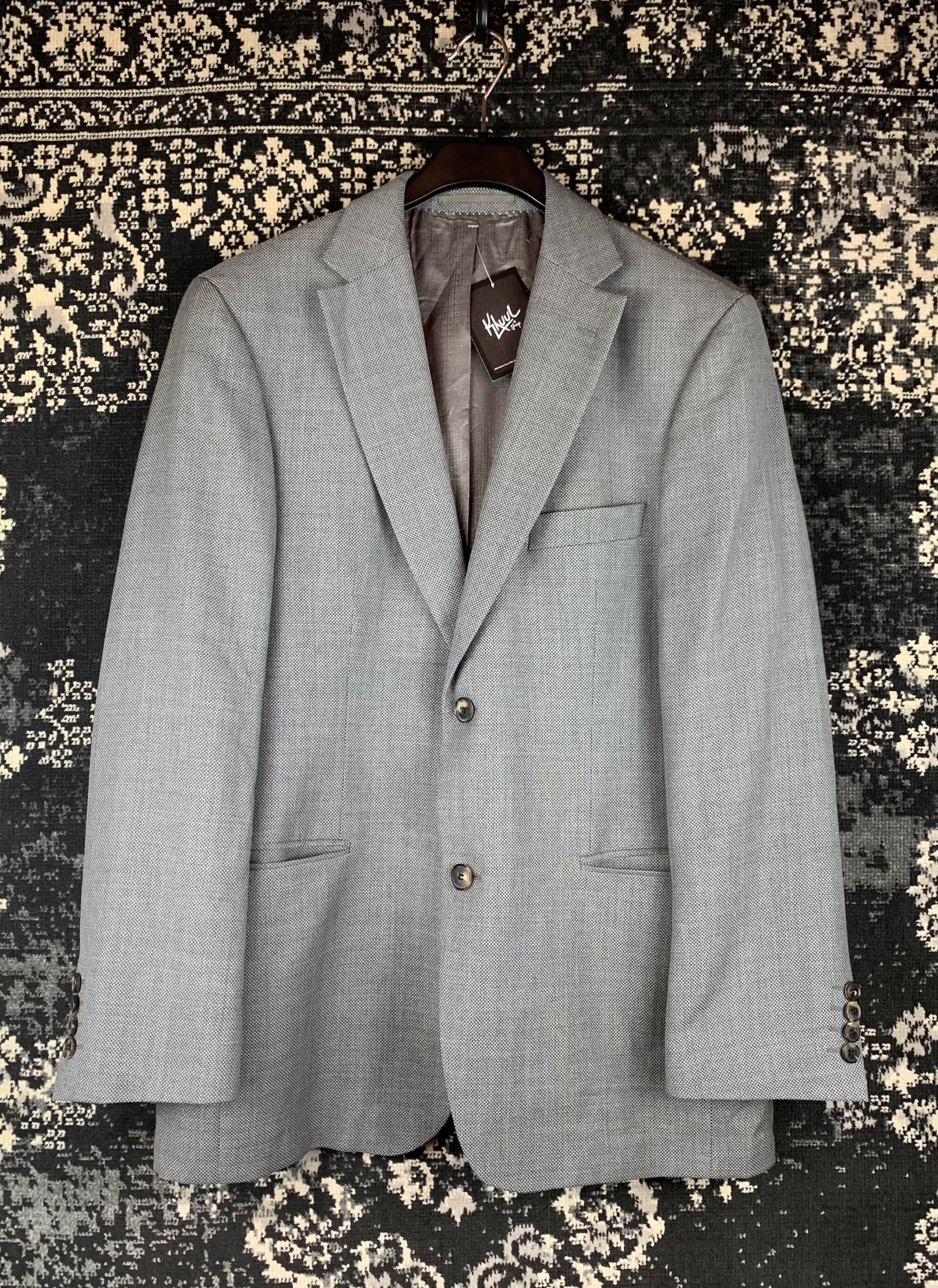 Mens Vintage Hugo Boss Classic Gray Blazer