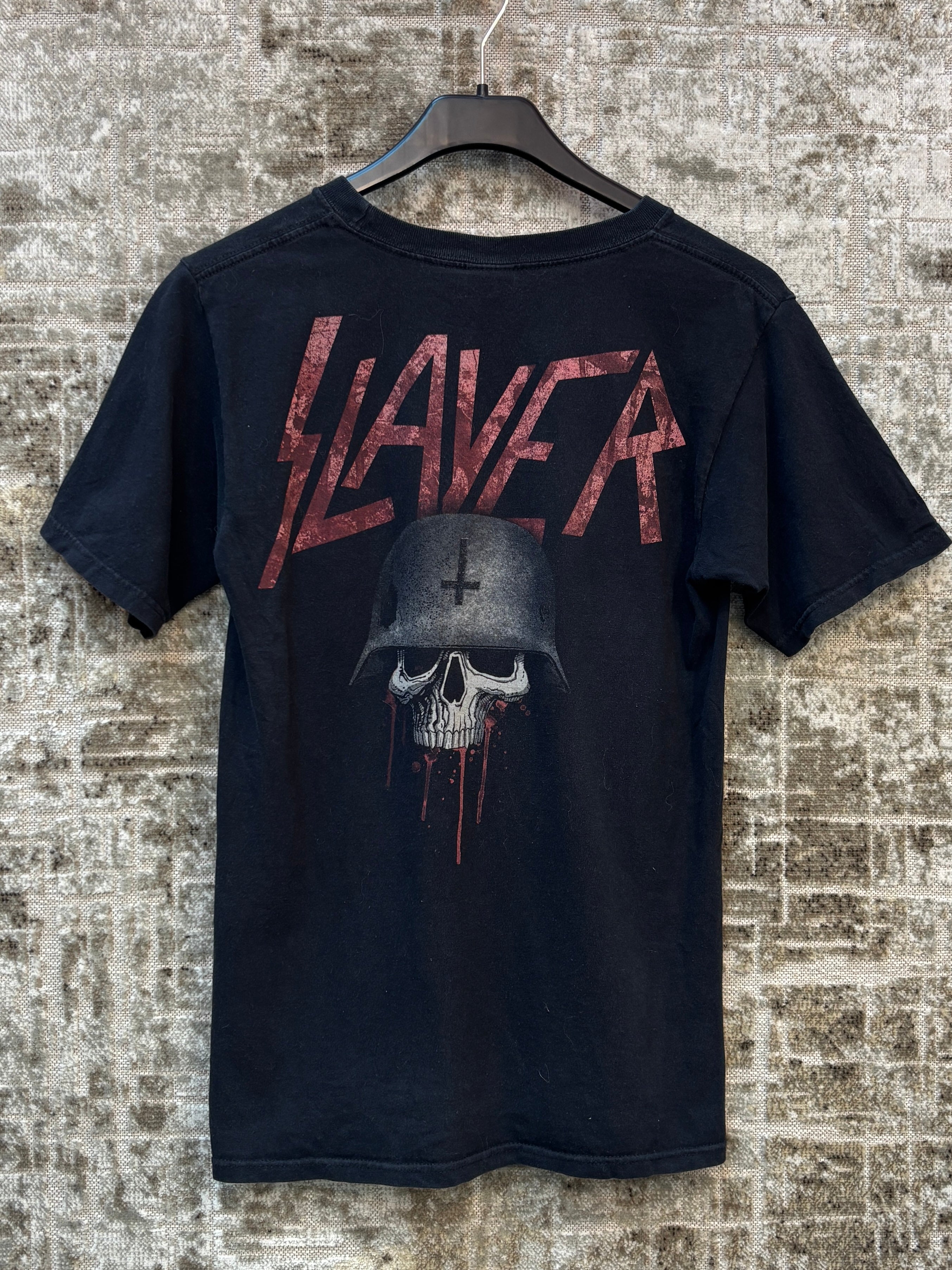 Slayer Skull Helmet Band Tee