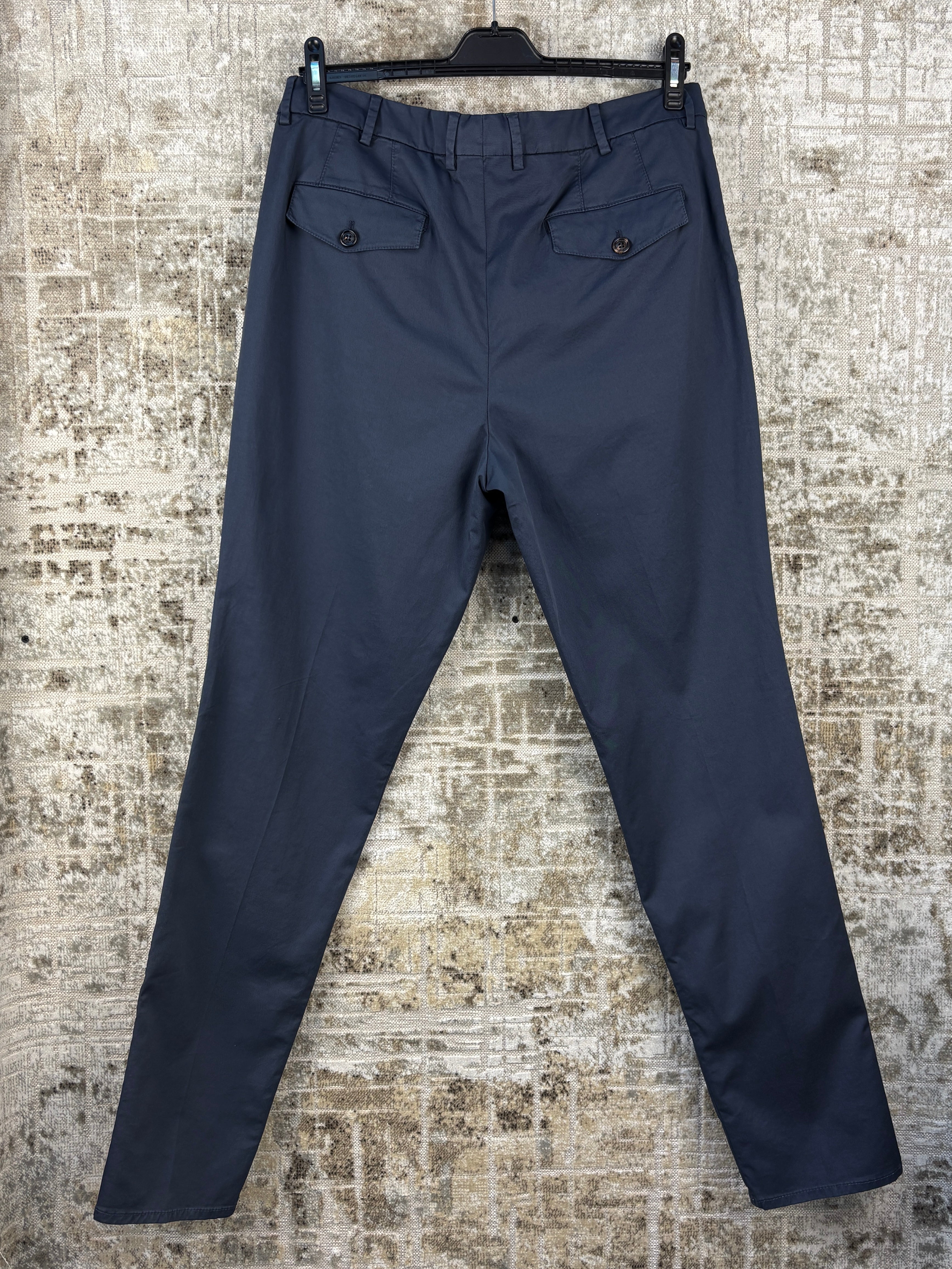 Brunello Cucinelli Navy Blue Trousers
