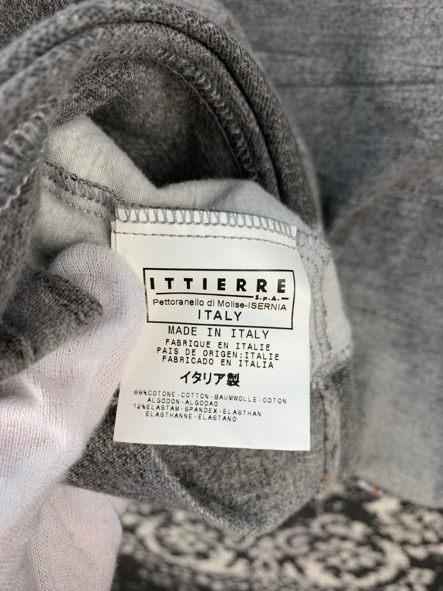 Men's Vintage Just Cavalli Gray Graphic T Shirt