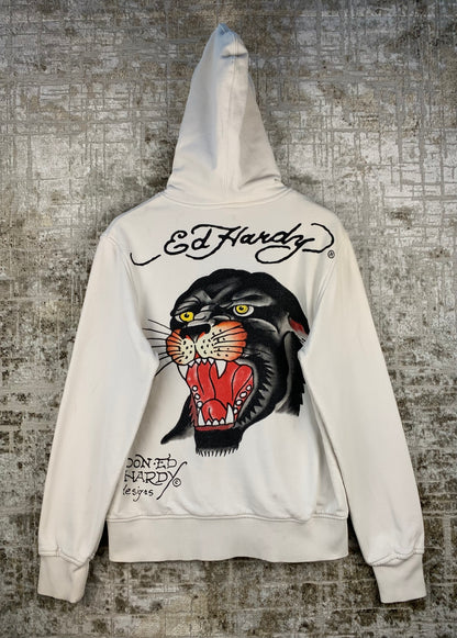 Mens Y2K Ed Hardy Panther Graphic Hoodie