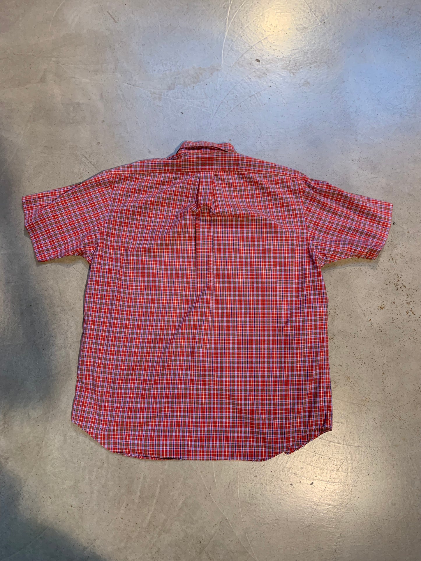 Polo by Ralph Lauren Red Plaid Short Sleeve Button-Up Shirt