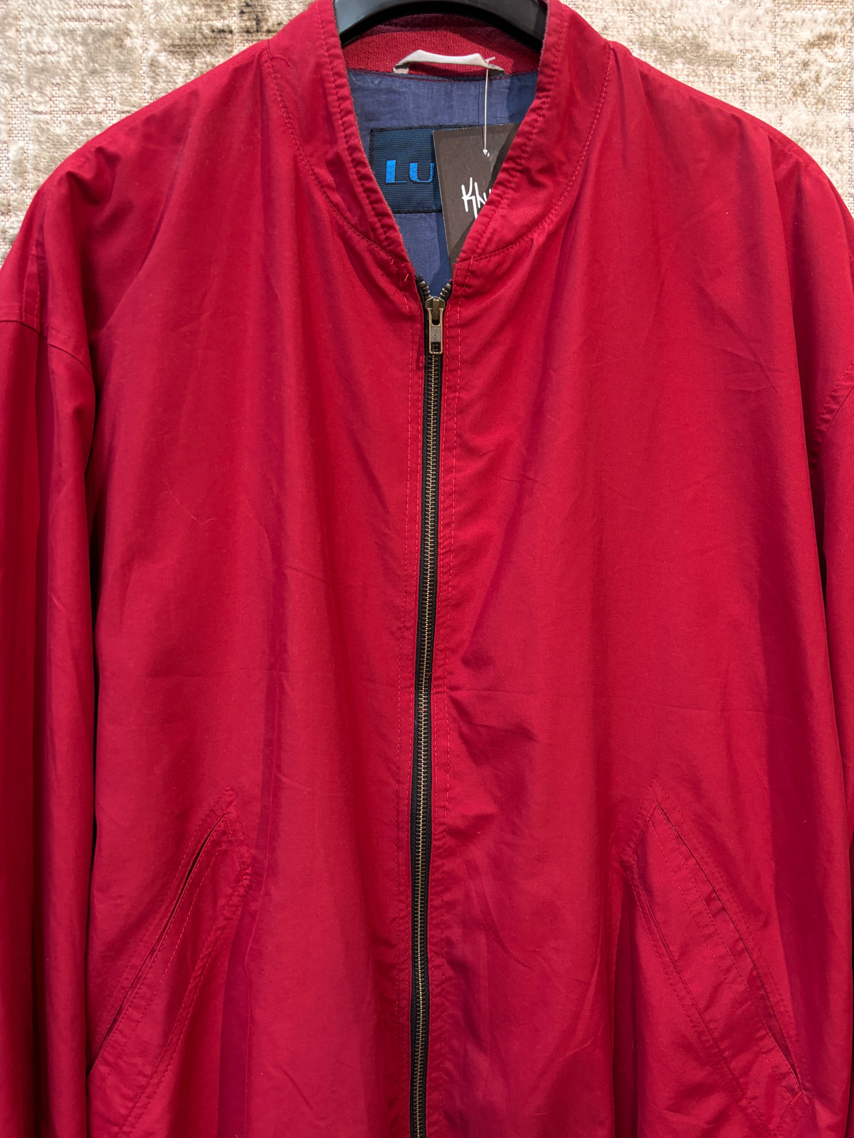Luhta Vintage Red Bomber Jacket