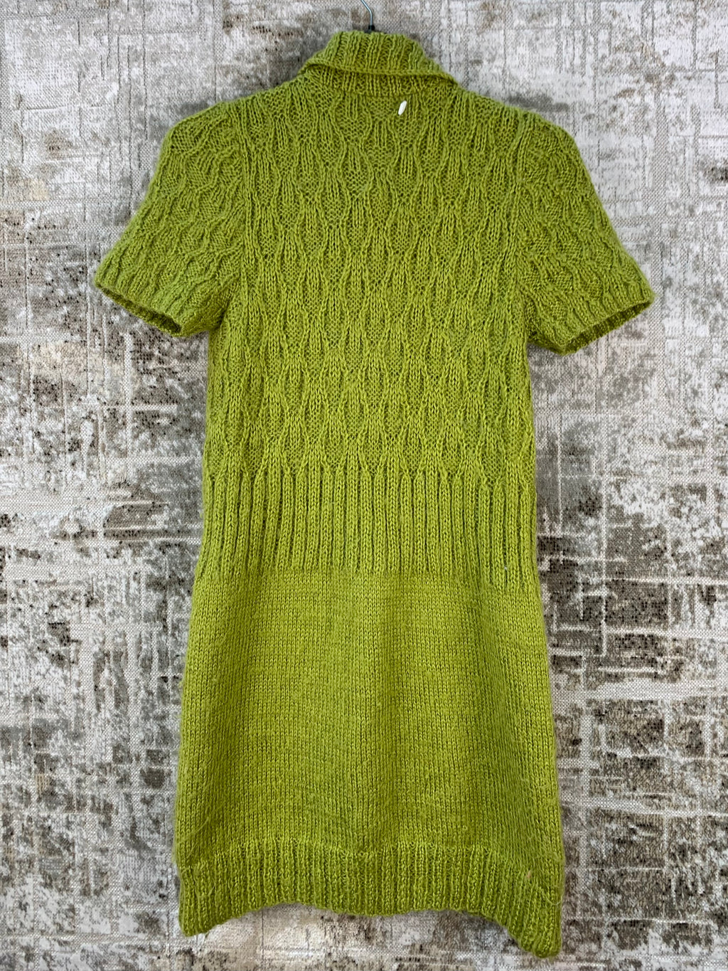 Womens Y2K Green Knit Dress