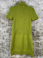 Womens Y2K Green Knit Dress