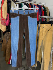 Vintage Dolce & Gabbana Jeans Womens 26 Velvet Straight Zipper