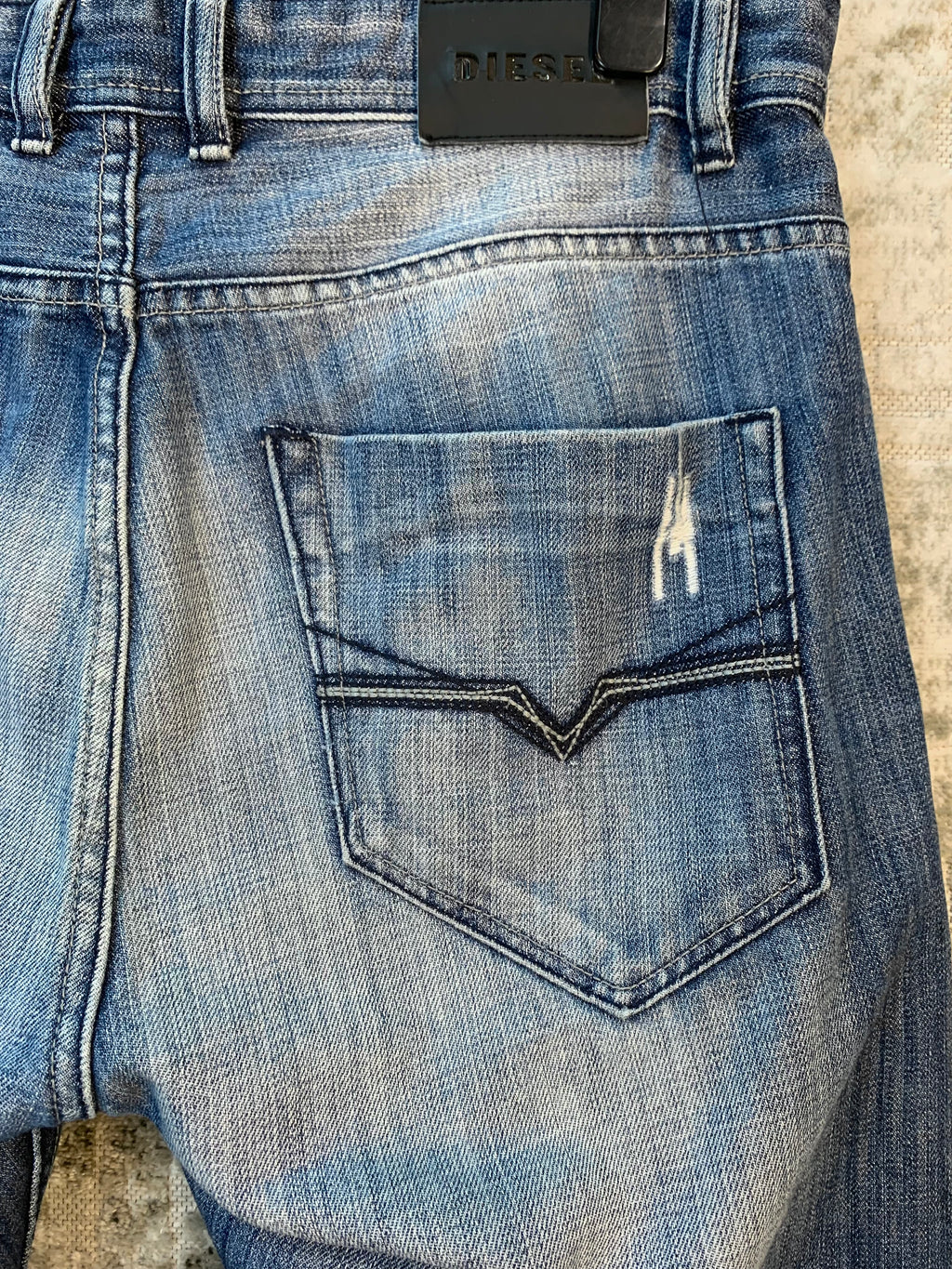 Diesel Y2K Distressed Button-Fly Jeans