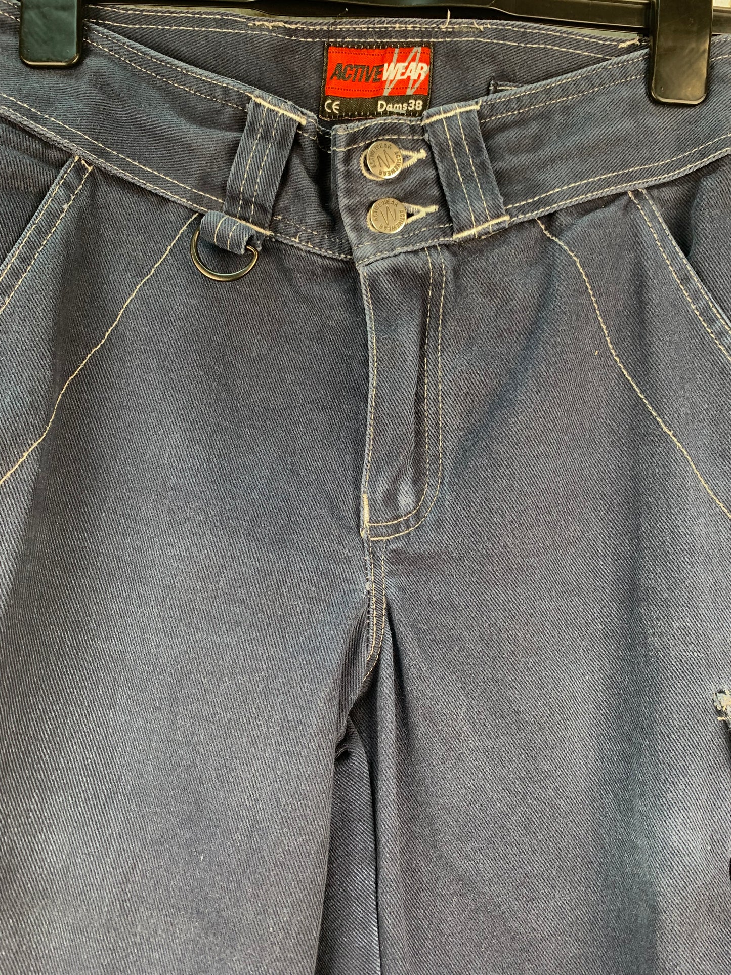 ACTIVE WEAR Mens Cargo Navy Blue Jean Shorts
