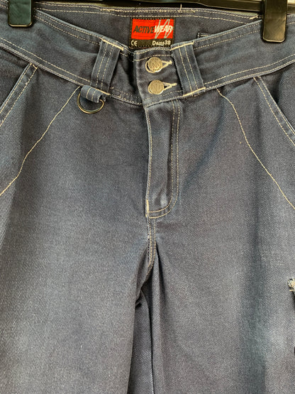 ACTIVE WEAR Mens Cargo Navy Blue Jean Shorts