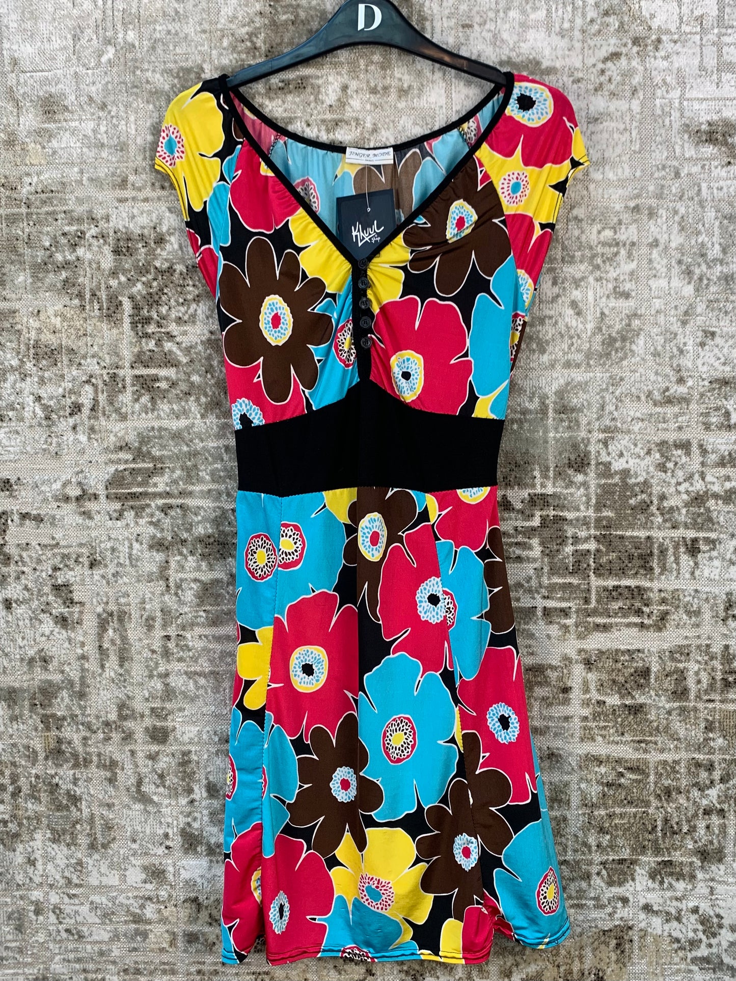 Womens Y2K Floral Midi Dress