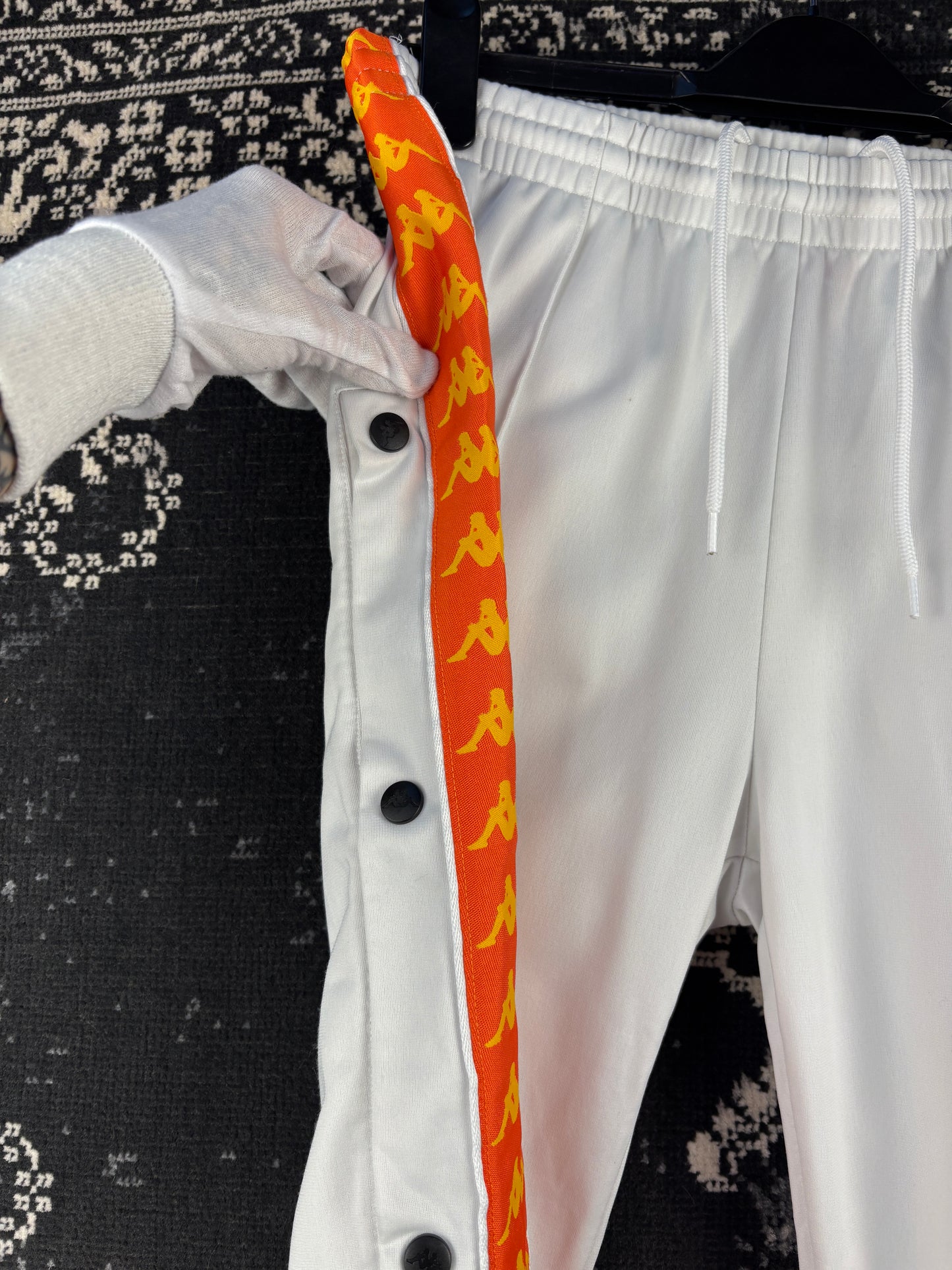 Men's Vintage Kappa White Track Pants