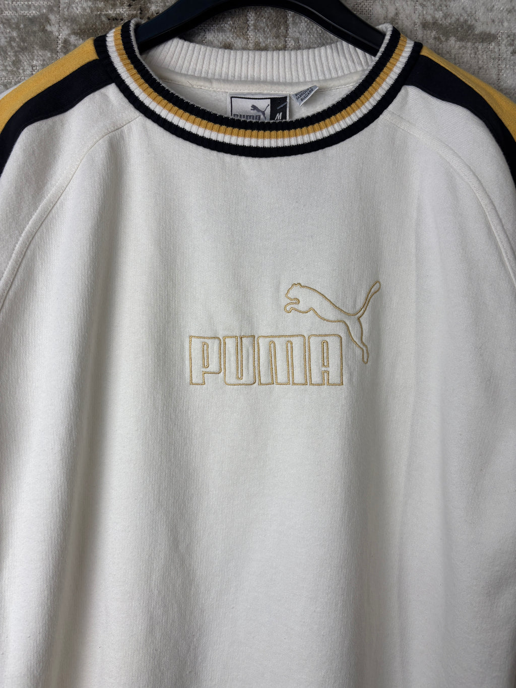Puma King Striped Sleeve Crewneck Sweatshirt
