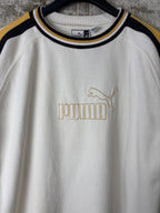 Puma King Striped Sleeve Crewneck Sweatshirt