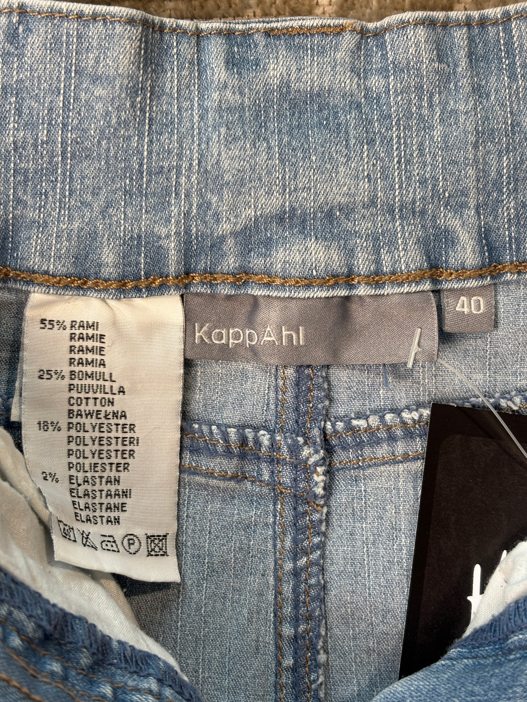 KappAhl Belted A-Line Denim Skirt