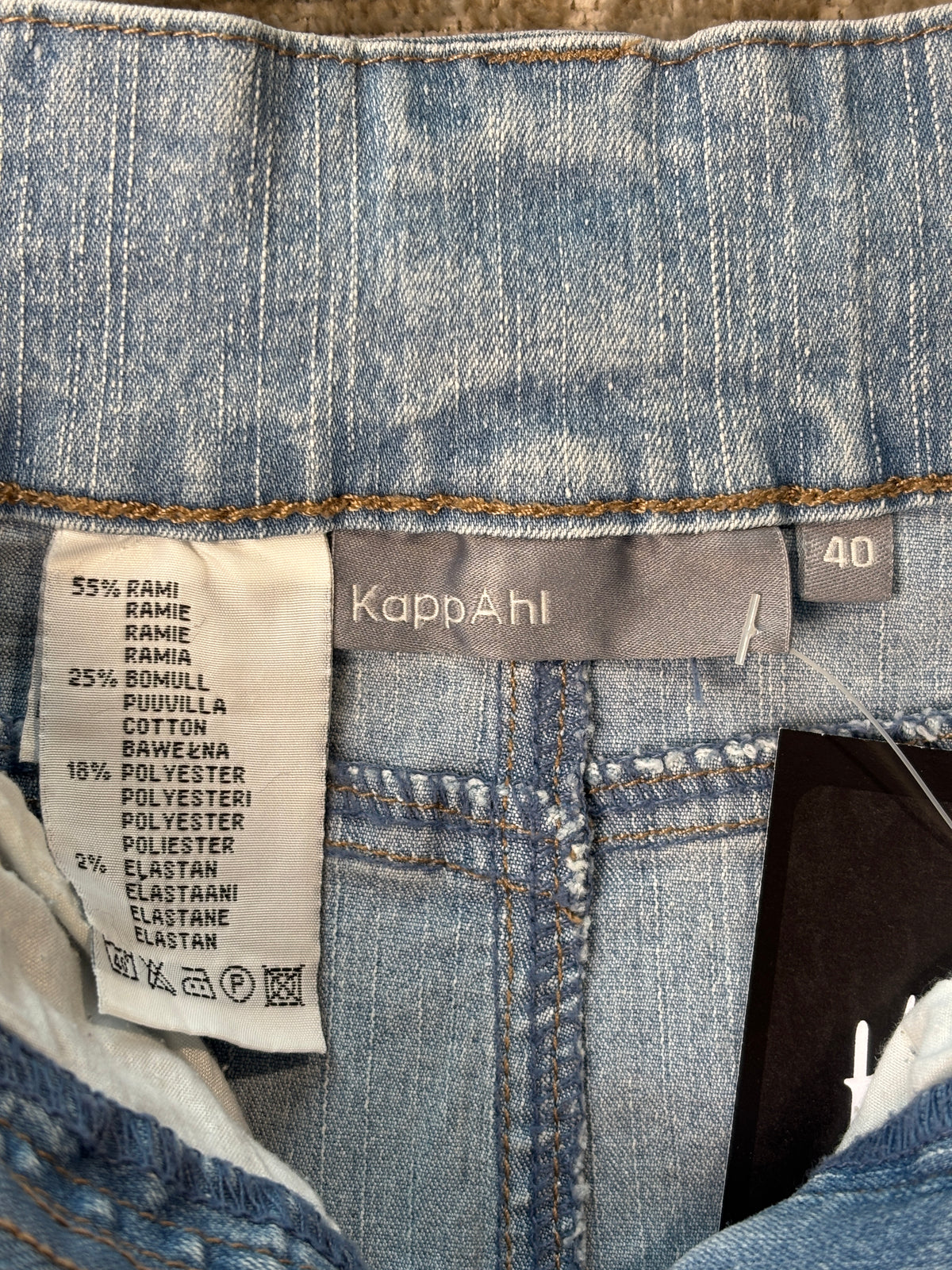 KappAhl Belted A-Line Denim Skirt