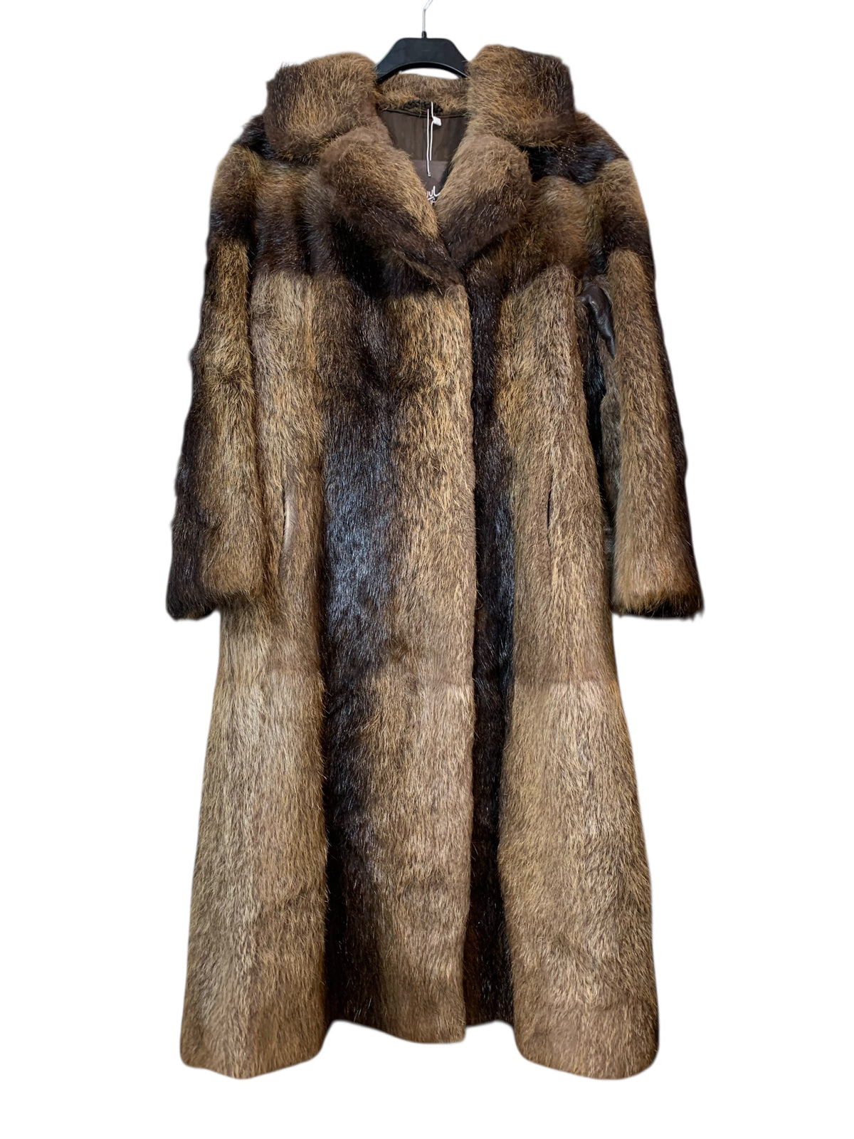 Vintage Full-Length Beaver Fur Coat