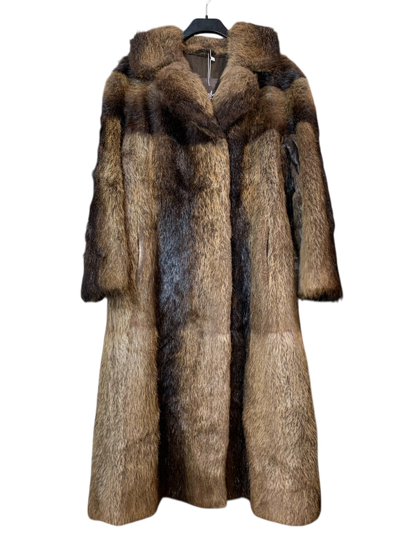 Vintage Full-Length Beaver Fur Coat