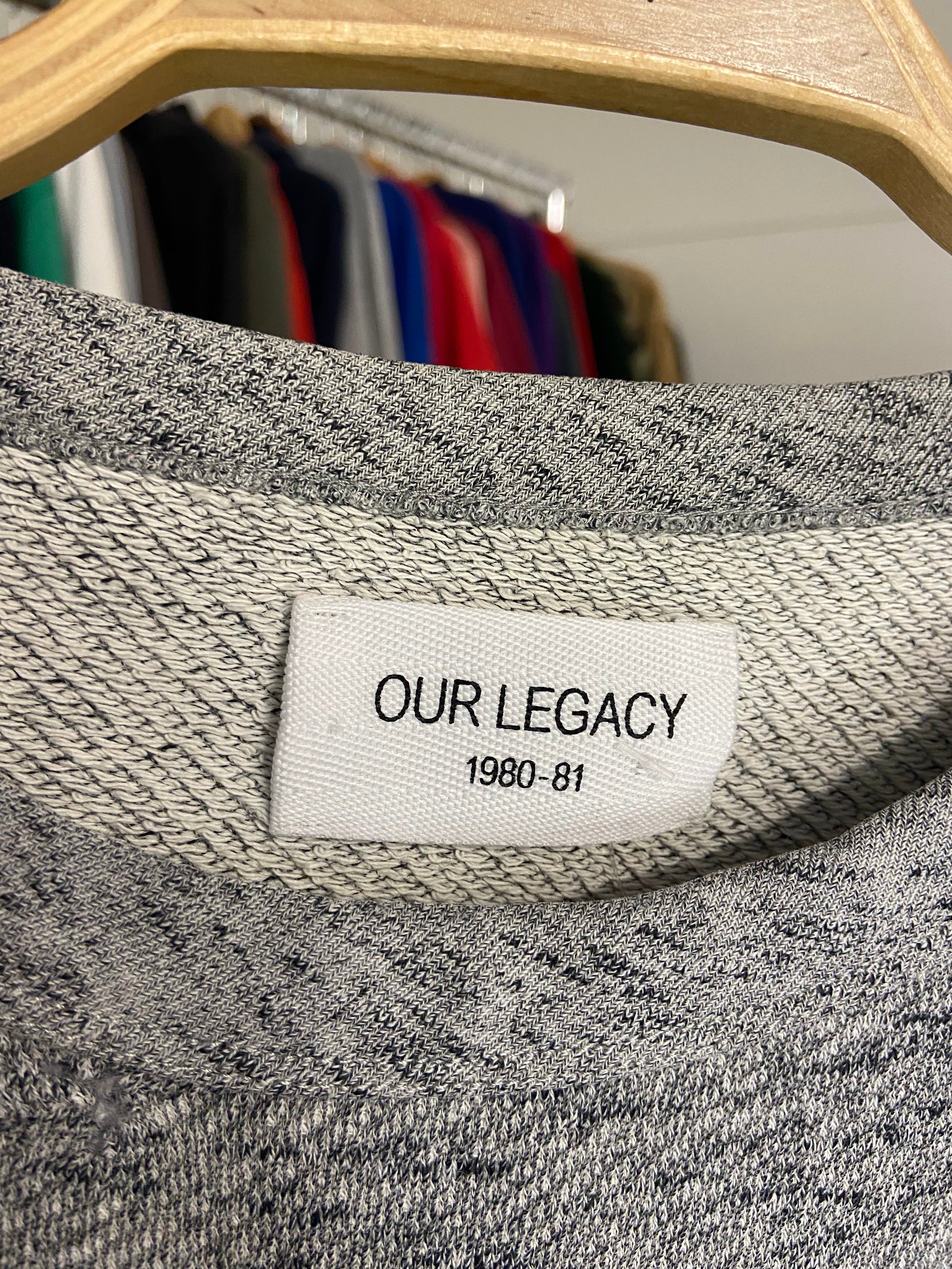 Our Legacy Sweater Mens M Grey Luxury 1980-81 Long