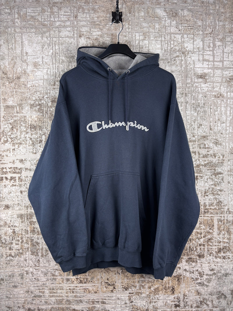 Men's Vintage Champion Dark Blue Hoodie