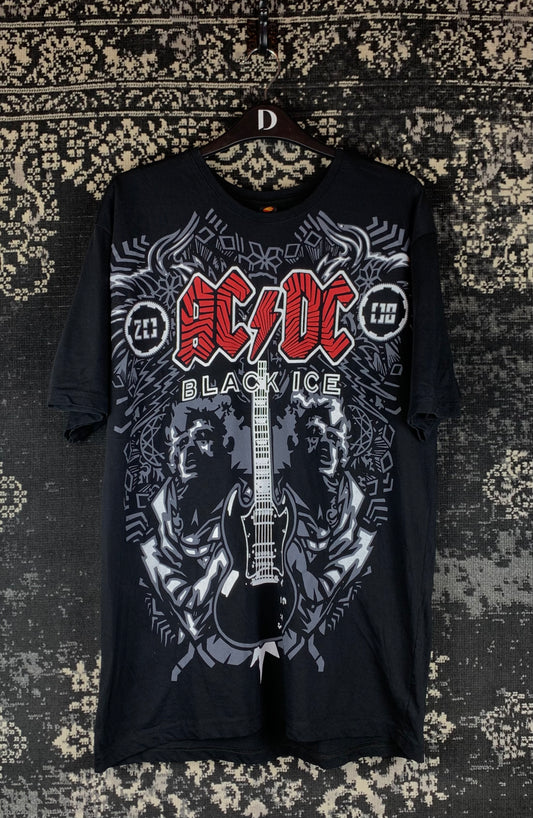 Men's Vintage AC/DC Black Ice Band T-Shirt