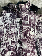 Inside Glam Dance Y2K Photo Collage Hooded Puffer Jacket