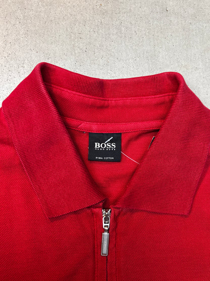 "Hugo Boss" Red Short Sleeve Polo Shirt